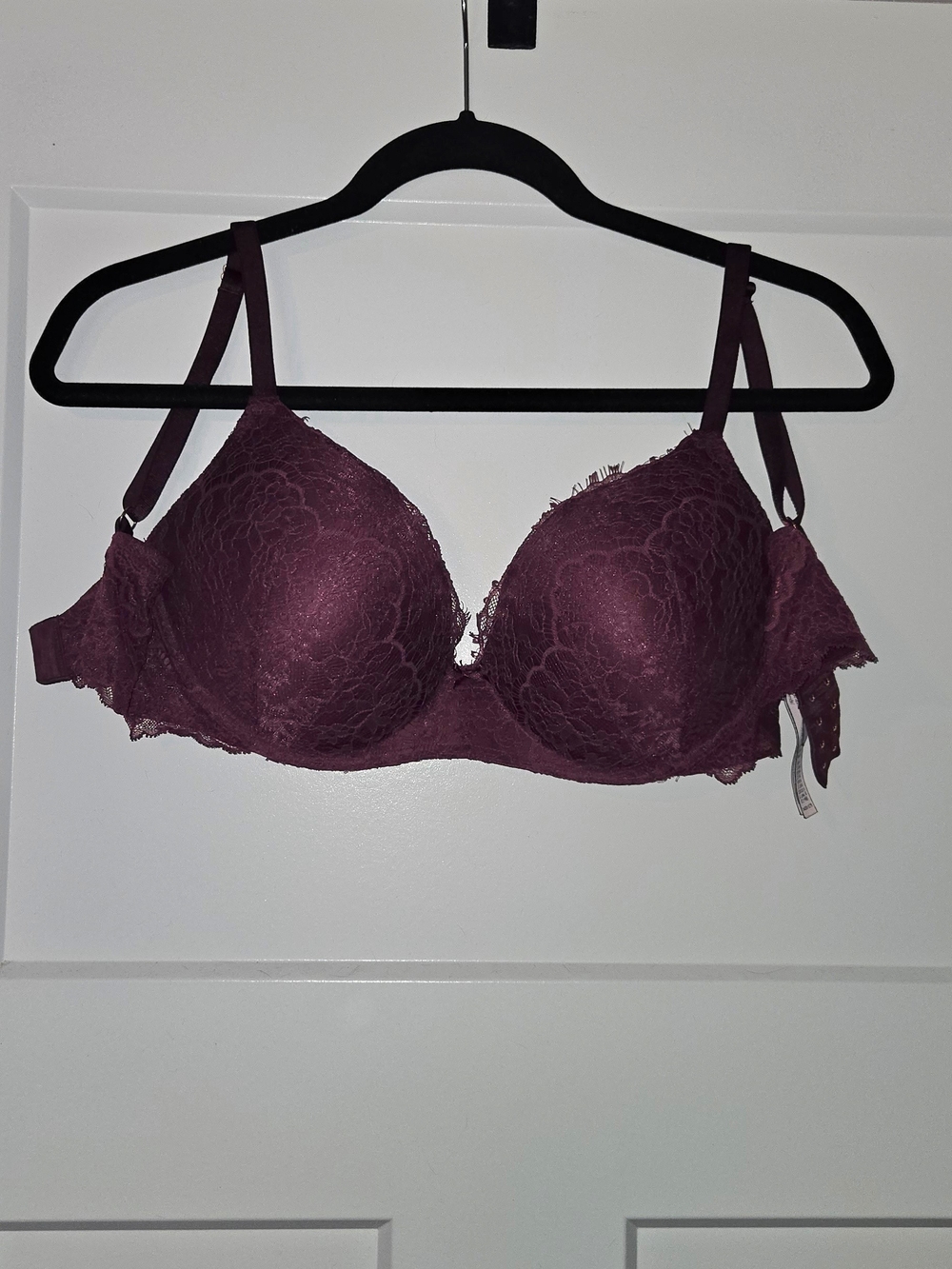 Victoria's Secret Burgundy Lace Push-Up Bra